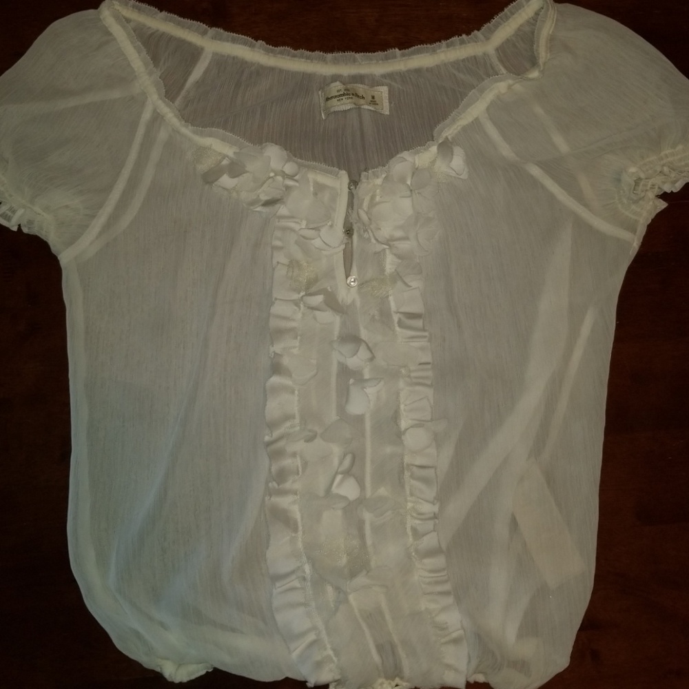Abercrombie and Fitch sheer blouse